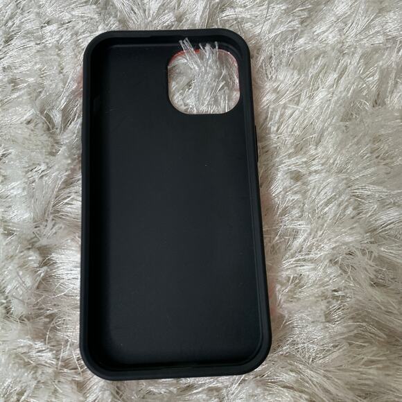 Burga Phone Case Shells Pink w Red Designs - Picture 3 of 6